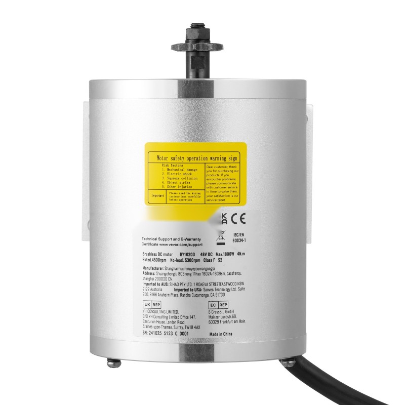 Harjaton moottoripaketti 1800W 48V jalkapoljin kaasukahvasarja sähköpyöriin skoottereihin kartingeihin