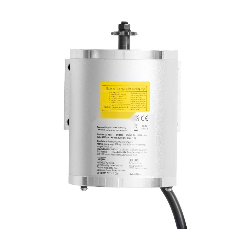 Harjaton tasavirtamoottoripaketti 2000W 60V 4500 r/min XT60-liittimellä sähköpyöriin ja skoottereihin