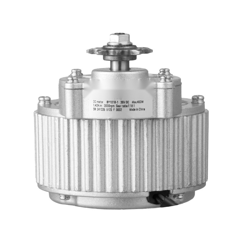 Harjallinen 450W 36V DC-moottoripaketti päivitetyllä nopeudensäätimellä puhtaan kuparin ytimellä