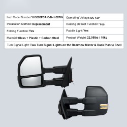 Vetpeilit vasen ja oikea pari sähkösäätöiset lämmitettävät suuntavilkulla maavalaisimella Ford F150 2015–2018