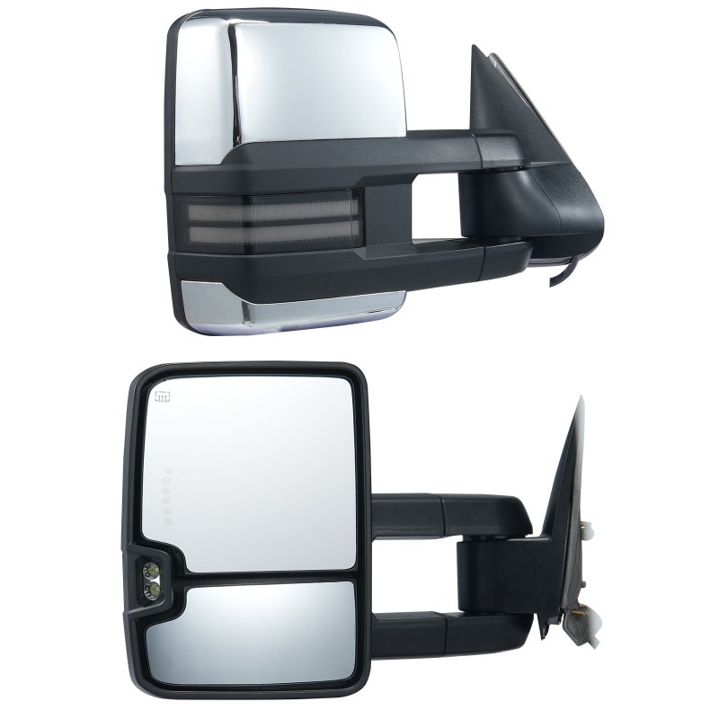 Vetypeilisarja pari sähköisesti säädettävä ja lämmitettävä suuntavalolla Chevrolet Silverado 2003–2007