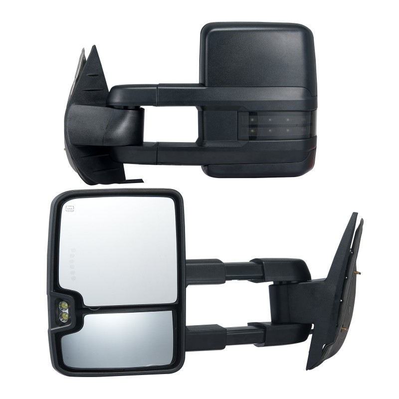 Peruutuspeilit sähkösäätöiset lämmitettävät laajennetut Chevrolet Silverado GMC Cadillac 2007–2014
