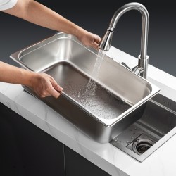 Täysikokoinen GN-astiasarja 6 kpl ruostumatonta terästä 6 tuuman syvä