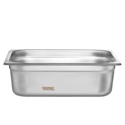 Höyrypöytävuoka ruostumaton teräs puolikokoinen 8 kpl kannella 4 tuumaa syvä