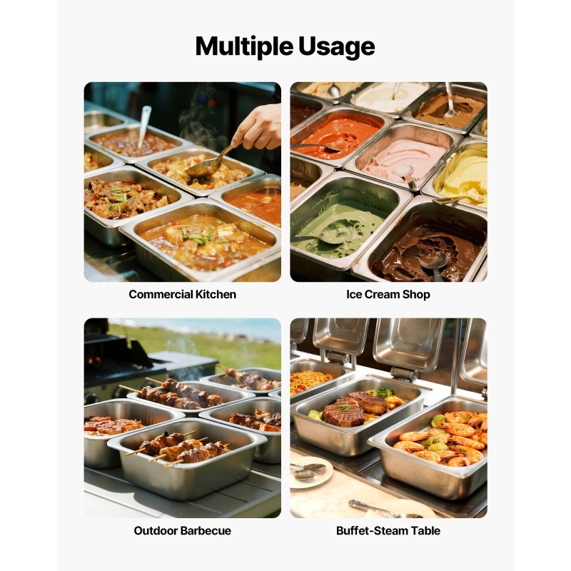 Ruostumaton teräs GN-astia puolikokoinen 148 mm syvä 9 litraa kansilla 2 kappaletta