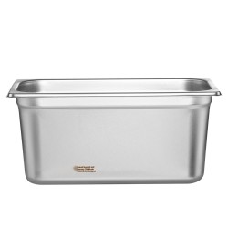 1 3 kokoiset höyrypannut 6 tuumaa syvät 8 kappaletta kansineen ruostumatonta terästä