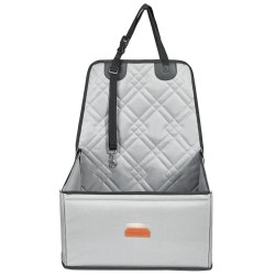 Koiran turvaistuin autoon 600D vedenpitävä kangas lasikuitutangot 26 paunaa harmaa