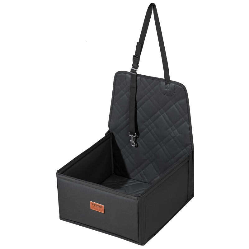 Koiran autosänky vedenpitävä kangas puuvillatäytteinen tukeva runko enintään 12 kg musta