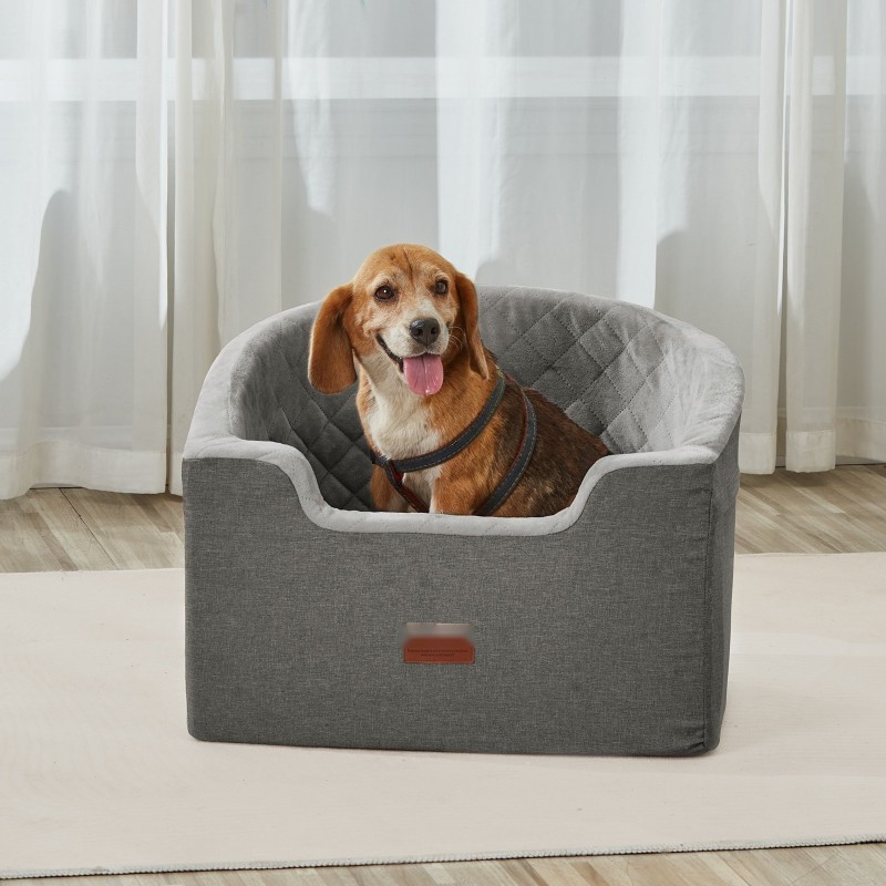 Koiran autopenkki vesitiivis Oxford-kangas sienitäytteellä irrotettavalla päällisellä pienille ja keskikokoisille