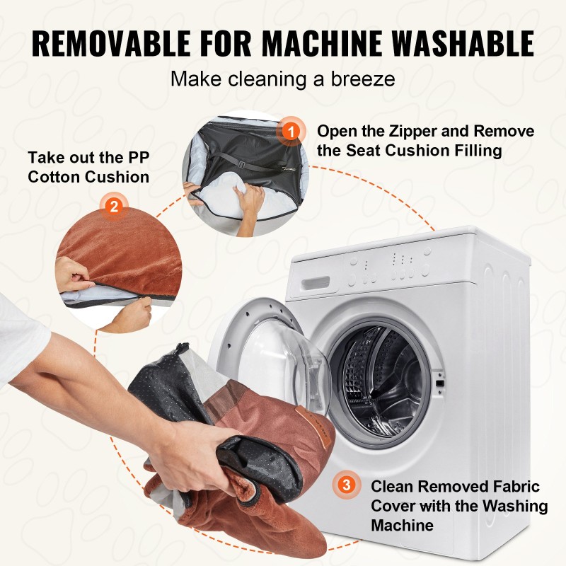 Koiran autopenkki vesitiivis 600D kangas harmaa PP puuvillatäytteellä sivukahvat turvakiinnityshihna säilytystasku