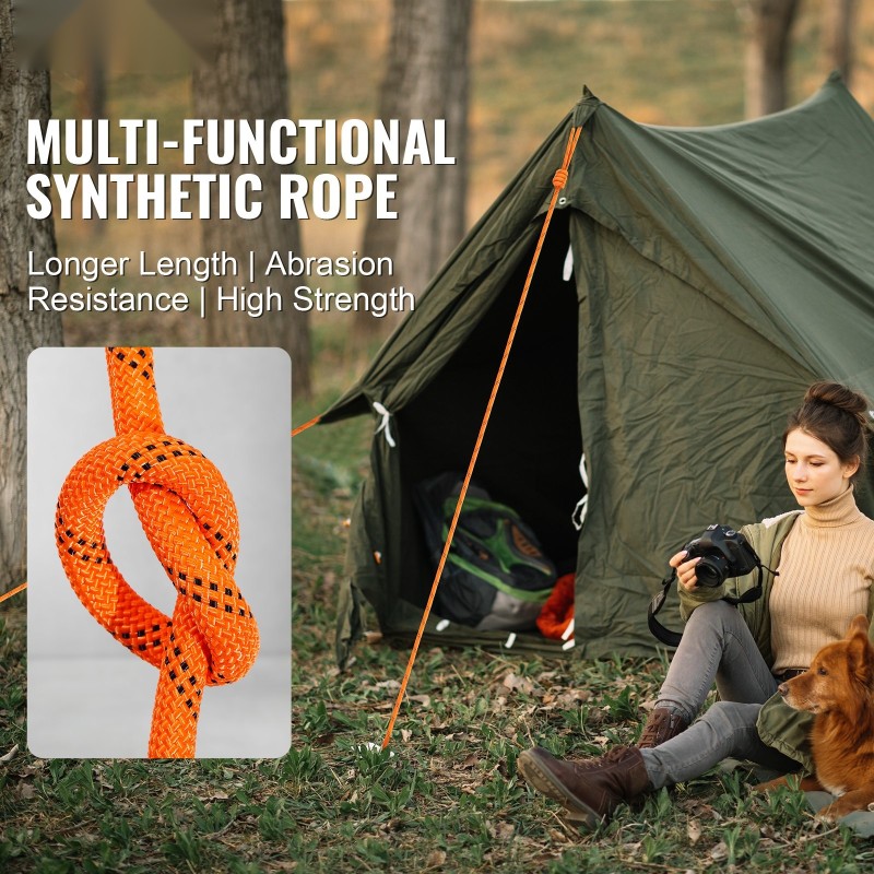 Polyesteriköysi tuplapunottu 12,7 mm 36,6 m arboristin ja kiipeilijän käyttöön