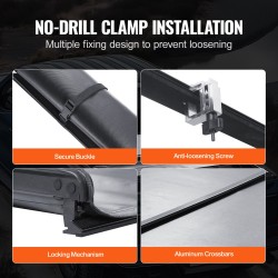 Rullattava lavapeite PVC 0,65 mm 1704x1656 mm Ford F-150 2009–2024