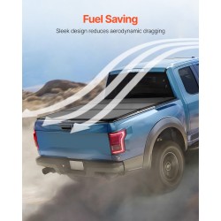 Alumiininen kolmiosainen lavakate Toyota Tundra 2014–2024 Fleetside 67 tuuman lyhyt lava