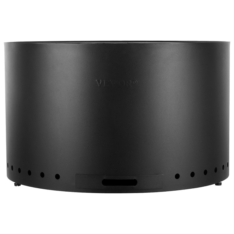 Puupolttoinen savuton tulipesä sisäosa ruostumatonta terästä 71 cm ulkokäyttöön