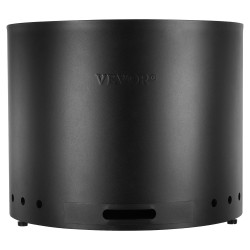 Savuton puukäyttöinen tulipesä 49 cm sisäosa ruostumatonta terästä kannettava ulkokäyttöön