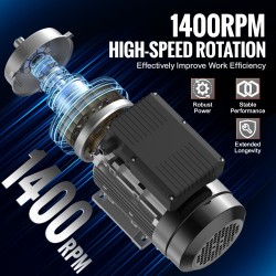 Sähkömoottori 1,5kW 1400r/min 220–240V yksivaiheinen 24mm uritettu akseli B34-asennus