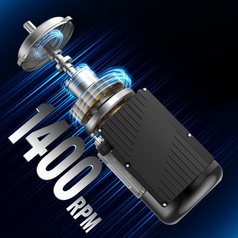 Sähkömoottori 0,55kW 1400r/min 220–240V yksivaiheinen runkokoko 80 B3 19mm akseli