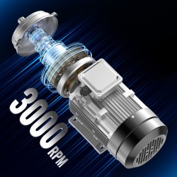 Sähkömoottori 1,5 kilowattia 3-vaiheinen 3000 kierrosta minuutissa 24 millimetrin akseli