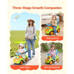 Työntö ja potkuauto polypropeenia 19–36 kuukautta 25 kg kantavuus aurinkosuoja