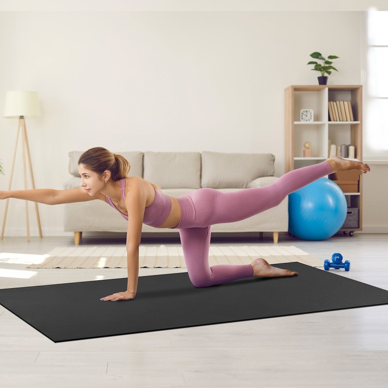 Harjoittelumatto PVC 2440x1530 mm liukumaton paksulla iskunvaimennuksella joogaan ja pilatekseen