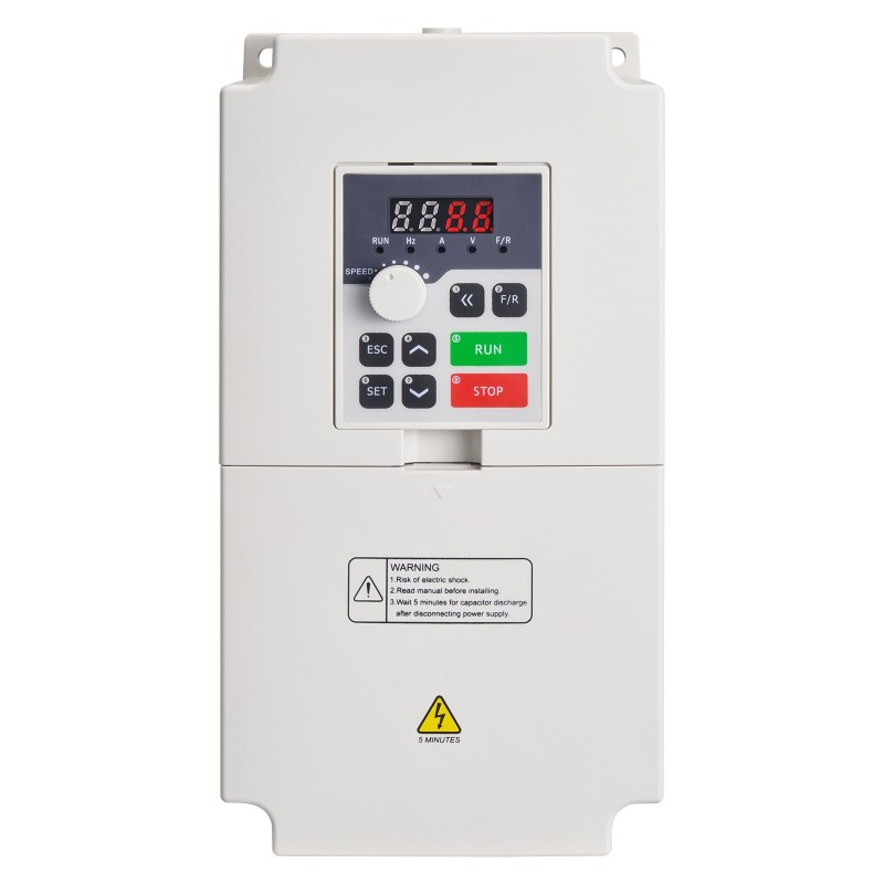 Taajuusmuuttaja 4 kW 5 hv 3-vaiheinen 380V 0–2000Hz irrotettava ohjauspaneeli