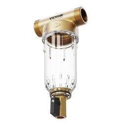 Koko talon 40 mikronin esisuodatin kaivovedelle kuparirungolla ruostumattomalla verkolla