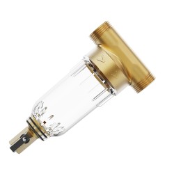 Koko talon 40 mikronin esisuodatin kaivovedelle kuparirungolla ruostumattomalla verkolla