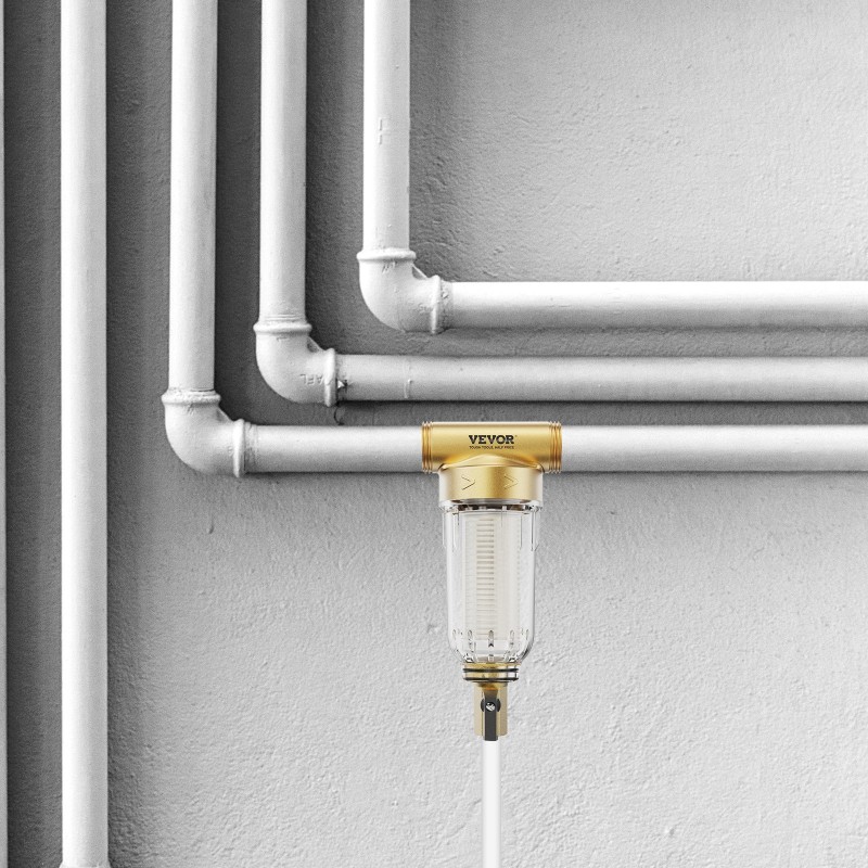 Koko talon esisuodatin porakaivovedelle 316L-ruostumaton 40+30 µm 3/4 ja 1 tuuman liitännät