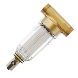 Koko talon esisuodatin porakaivovedelle 316L-ruostumaton 40+30 µm 3/4 ja 1 tuuman liitännät