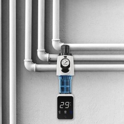 Koko talon esisuodatin kaivovedelle 40 mikronin 4 T/H virtausnopeudella itsehuuhtelulla