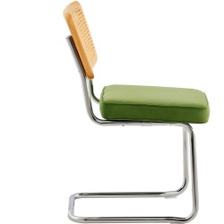 Ruokatuoli polyeteenirottinki selkänojalla samettipehmuste kantavalla metallirungolla 4 kpl