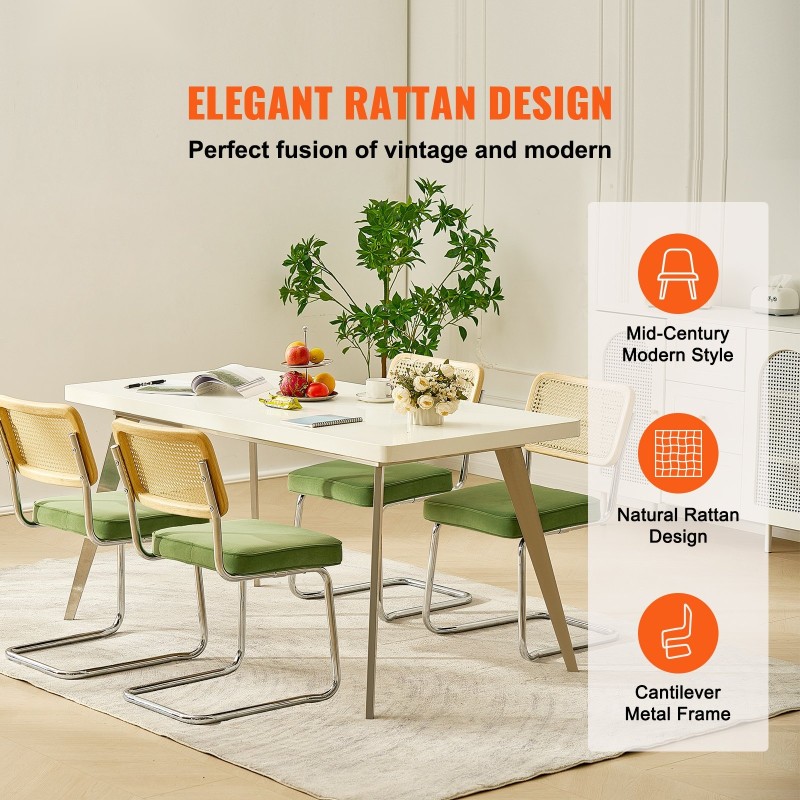 Ruokatuoli polyeteenirottinki selkänojalla samettipehmuste kantavalla metallirungolla 4 kpl