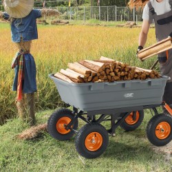 Kippikärry metallirunkoinen 680 kg kantavuus 13 tuuman renkaat 180 asteen aisalla