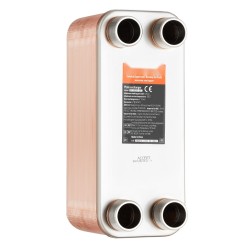 Juotettu levylämmönvaihdin 127x305 mm 50 levyä 304 ja 316 ruostumaton teräs lattialämmitykseen