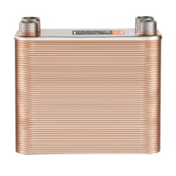 Juotettu levylämmönvaihdin 100 levyä 127x305 mm 304 ja 316 ruostumatonta terästä kuparijuotos