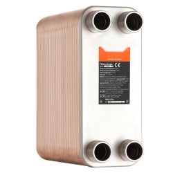 Juotettu levylämmönvaihdin 100 levyä 127x305 mm 304 ja 316 ruostumatonta terästä kuparijuotos