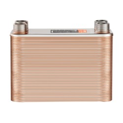 Juotettu levylämmönvaihdin 127x305 mm 80 levyä ruostumatonta terästä kuparijuotos