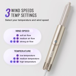 Keraaminen hiustenmuotoilulaite 34,5 mm 8 lisäosaa kuivaaja ja kiharrin