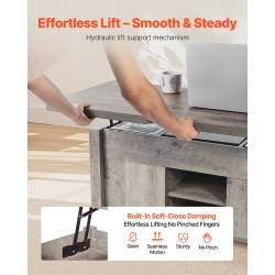 Nostokansipöytä lastulevy MDF 1000 mm rustiikkinen tammi säilytystilalla olohuoneeseen