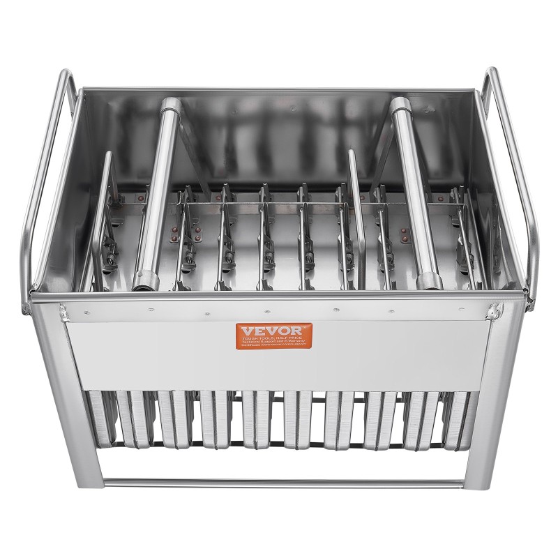 Mehujäämuotit ammattikäyttöön 40 kpl pyöreäkärkiset ruostumattomasta teräksestä kaksoisaukolla 50 tikkua