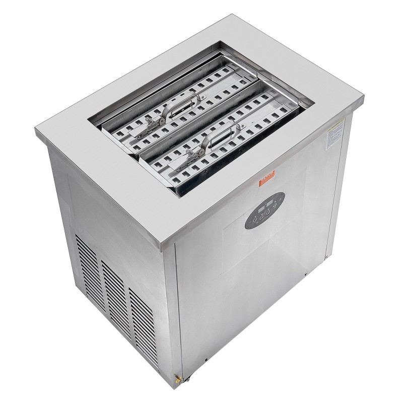 Kaupallinen mehujäätelökone ruostumattomasta teräksestä valmistettu 52 kpl erässä 2 muottisarjaa