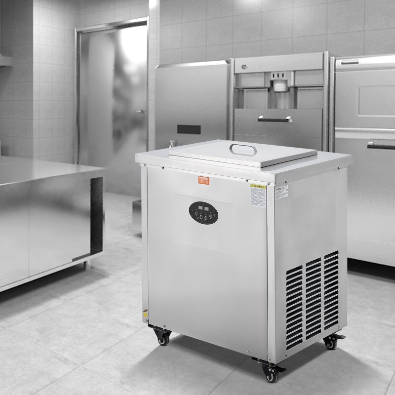 Ammattimehujääkone yksi muottisetti neljäkymmentä kappaletta ruostumatonta terästä pyörillä