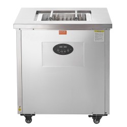 Ammattimehujääkone yksi muottisetti neljäkymmentä kappaletta ruostumatonta terästä pyörillä