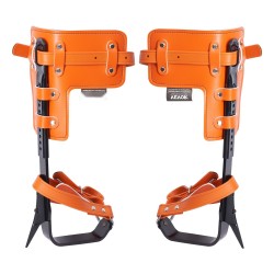 Puukiipeilykengät yksi pari seosteräsrunkoiset säädettävät remmit istumavaljaat turvaköysi