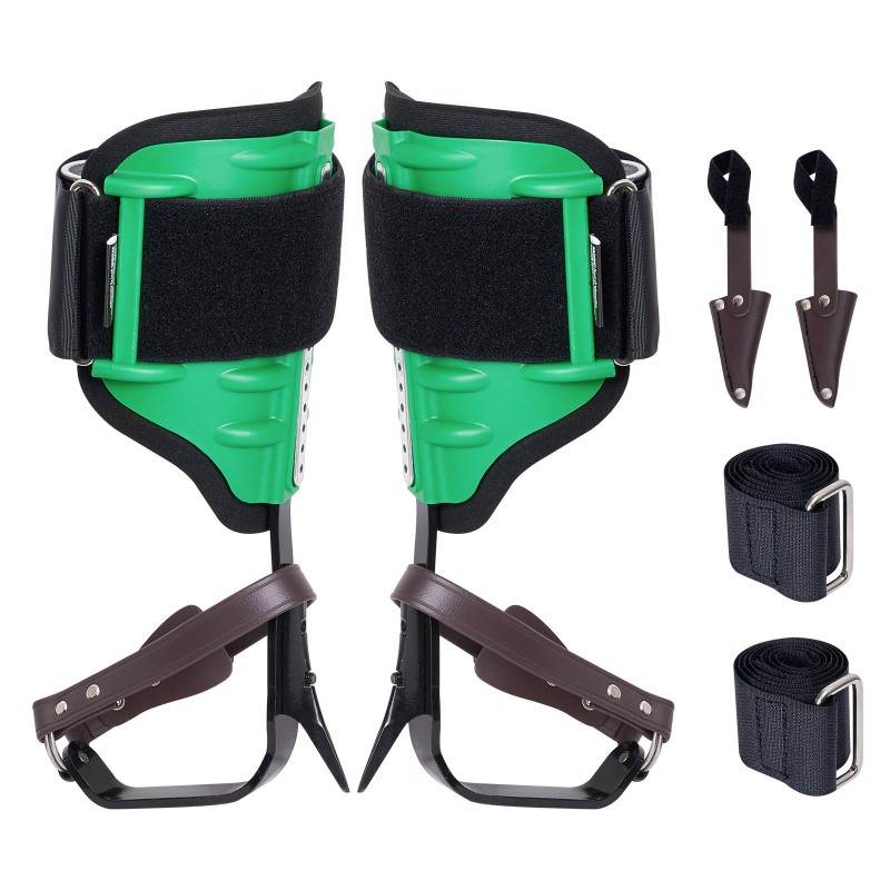 Puukiipeilypiikit seosteräksestä 1 pari säädettävät remmit 350 paunan kantavuus