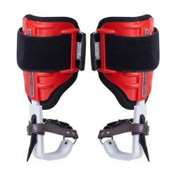 Puun kiipeilypiikit alumiinirunko 1 pari säädettävät tarranauhat 350 paunan kuormankantokyky punainen