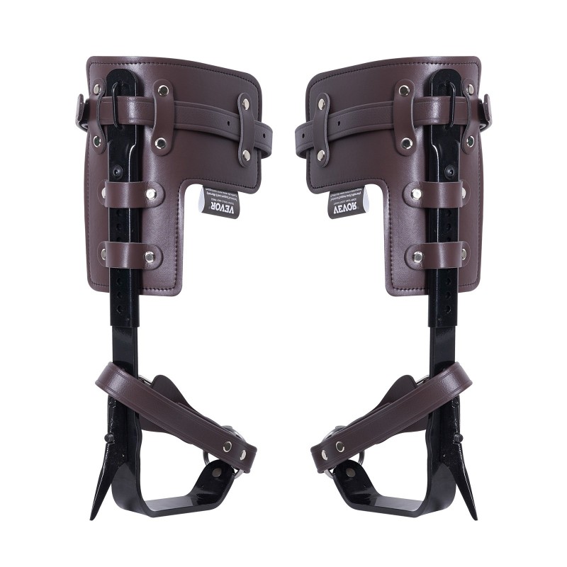 Puun kiipeilyraudat seosteräksestä säädettävä 335–432 mm korkeus 350 paunan maksimikuorma pari