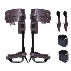 Puun kiipeilyraudat seosteräksestä säädettävä 335–432 mm korkeus 350 paunan maksimikuorma pari