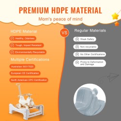 Keinuhevonen muovia 5 eri käyttötapaa 1–3-vuotiaille 36 kg kantavuus