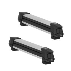 Alumiininen kattoteline suksille ja lumilaudoille auton katolle 4 paria tai 2 lautaa